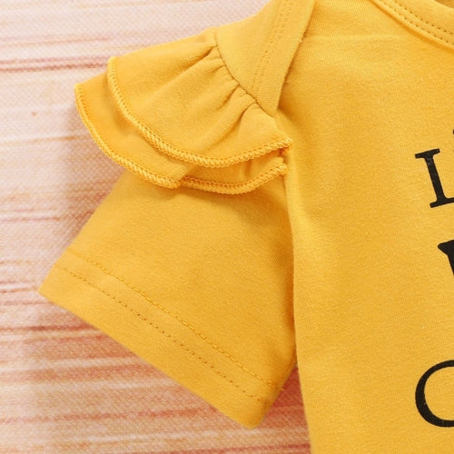 SunnyBloom™ – 3-Piece Baby Girl Sunflower Outfit