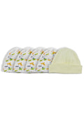 Bambini Baby Cap 5-Pack | Soft Newborn Cotton Hats for Boys & Girls