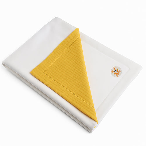 Organic Cotton Fleece Blanket -  Honey