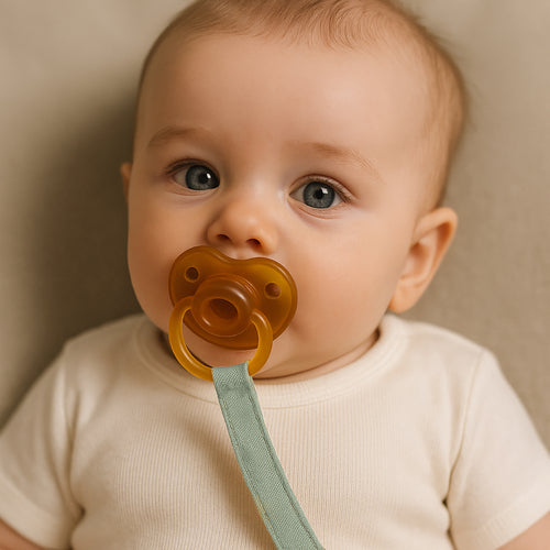 Organic Cotton Pacifier Clip - Green