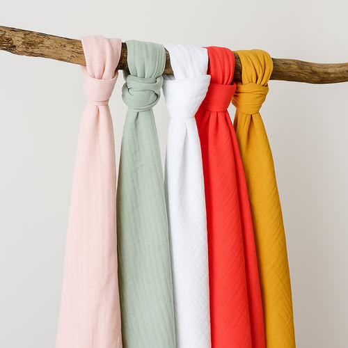 Maxi Organic Cotton Swaddles - Pink