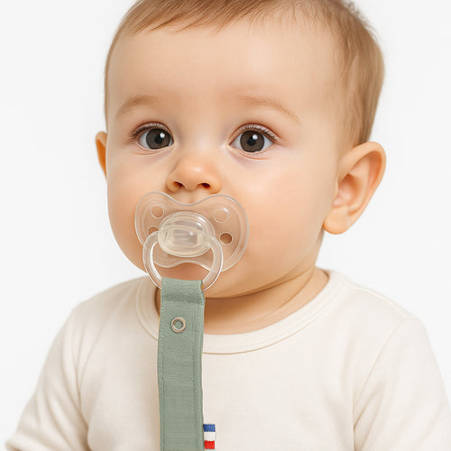 Organic Cotton Pacifier Clip - Green