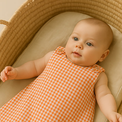 Organic Cotton Summer Sleeping Bag - Vichy