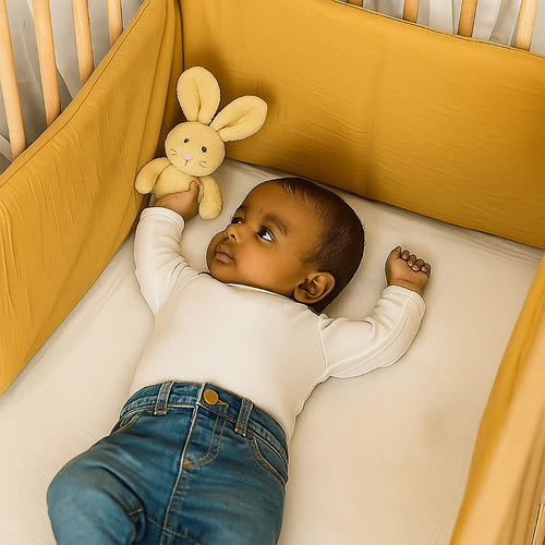 Organic Cotton Cot Bumper - Honey