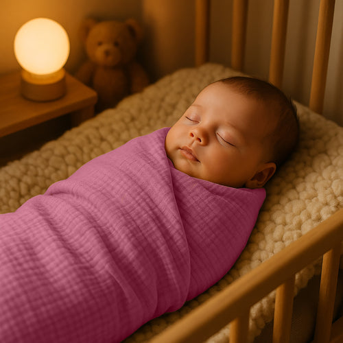 Maxi Organic Cotton Swaddles - Pink
