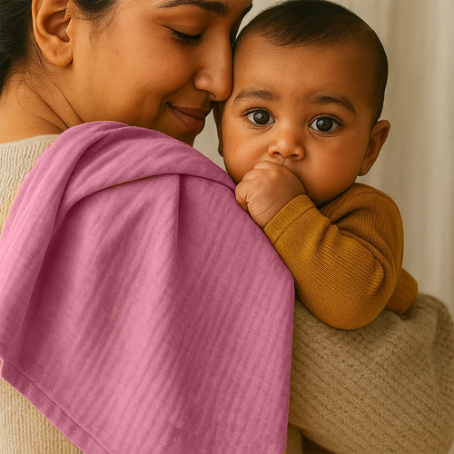 Maxi Organic Cotton Swaddles - Pink