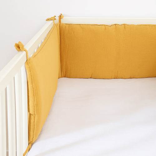 Organic Cotton Cot Bumper - Honey