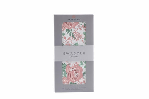 Natural Cotton Muslin Baby Swaddle Blanket | Soft Breathable Newborn Wrap