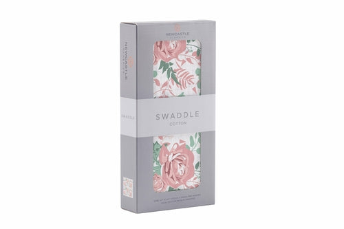 Natural Cotton Muslin Baby Swaddle Blanket | Soft Breathable Newborn Wrap