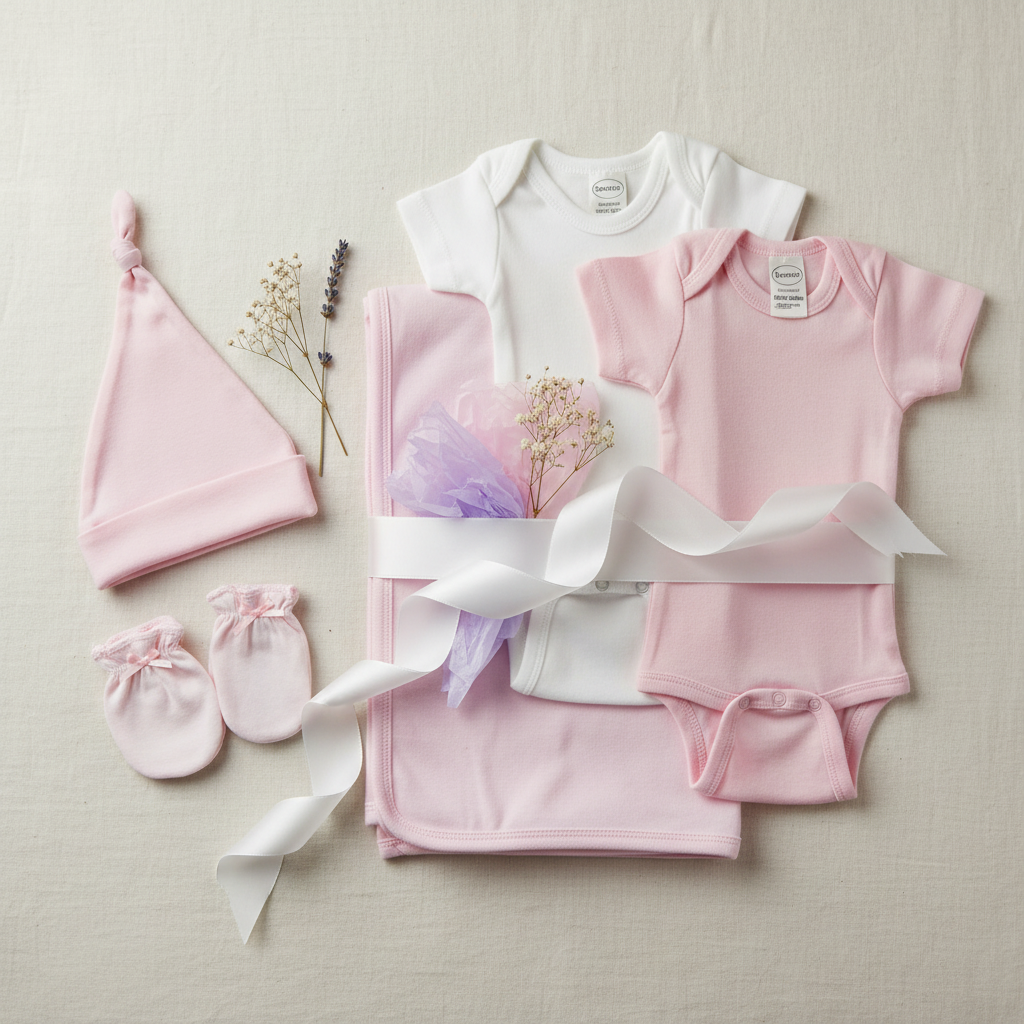 Styled gift flat-lay