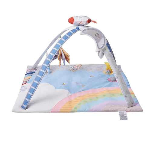 Baby Play Gym Mat with 6 Sensory Toys | Tummy Time & Activity Mat